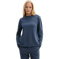 TOM TAILOR Longsweatshirt mit Knöpfen an der Schulter