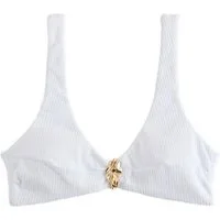 Next Crop-Bikini-Top Kurzes Bikinioberteil mit Metalldetails (1-St)