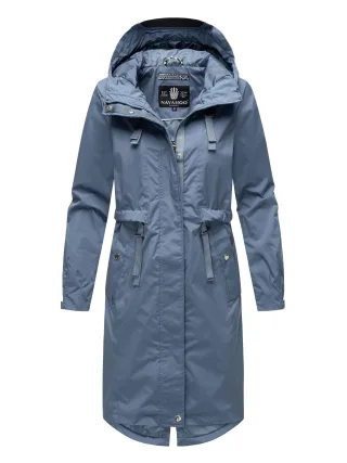 Navahoo Silberperle Damen Übergangsjacke – leicht & lang geschnitten