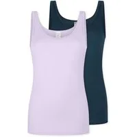 Schiesser Unterhemd Modal Essentials (2er Pack) Single Jersey, temperaturausgleichend, Rundhalsausschnitt