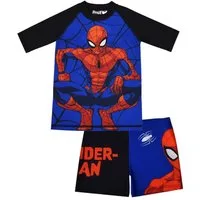 United Labels® Badeanzug Marvel Spiderman Schwimmset UV-Schutz 30 Badeanzug kurzarm Shirt Hose