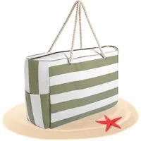 BigDean XL-Strandtasche große Badetasche mit Reißverschluss Schwimmbad Tasche Saunatasche (Packung, 1-tlg., 1 stk), Waschbar bei 30°c