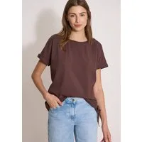 CECIL Shirtbluse mit Knotendetail am Saum