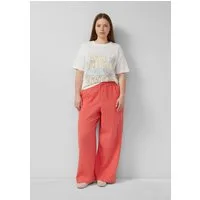 QS Chinos Hose Musselin Hose mit weitem Bein