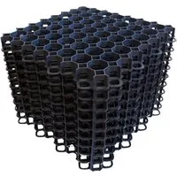 ViD Rasengitter 10 St. Rasengitter/Rasenwaben 50x50x4 cm, schwarz, Bodenwaben