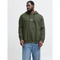 Jack & Jones PlusSize Kapuzensweatshirt JJESOHO SWEAT HOOD NOOS PLS mit Logobranding