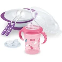 NUK Kinderbesteck NUK Esslern-Set Löffeln Teller Trinklernbecher 6+