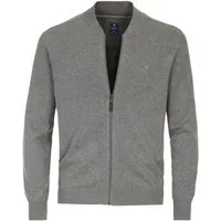 Redmond Strickjacke REDMOND Casual Herren Strickjacke College Zipper Comfort Grau