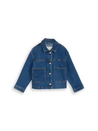 tom tailor kids - Jeansjacke mit Stretch mid stone bright blue denim - Gr. - 98
