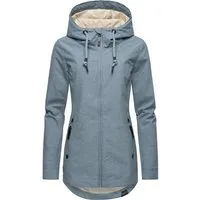 Ragwear Outdoorjacke Zuzka stylische Übergangsjacke mit großer Kapuze