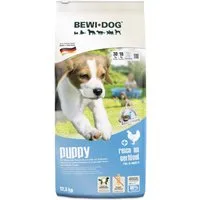 Bewi Dog Puppy - Trockenfutter mit Geflügel & Fisch für Welpen, Trockenfutter für: Hunde