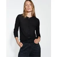 OPUS Shirtjacke SEBUTI Slim aus semitransparentem Rippjersey