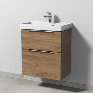 Sanipa 3way Waschtischunterbau zu Villeroy & Boch Avento Waschtisch mit 2 Auszügen, Eiche-Kansas UM62059