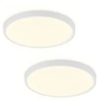 ZMH LED Deckenleuchte Wohnzimmer Ø18/27 Modern Küchenlampe Flur Schlafzimmer, Augenschutz, Einfache Installtion, LED fest integriert, Warmweiß