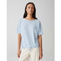 OPUS Kurzarmshirt SARONJI PARIS Loose mit Fledermausärmeln