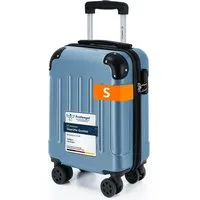 YONSLY Hartschalen-Trolley Hartschalen-Reisekoffer Trolley Rollkoffer in S/M/L/XL Größen, 4 Rollen, mit 360°-Lenkrollen, Zahlenschloss und mehrstufigem Teleskopgriff