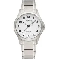 Tempic Titanuhr, Quarzuhr, Armbanduhr, Herrenuhr, analog, Titanarmband