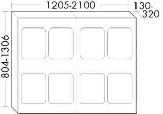 Burgbad Einputzschab. 804x2100x130 , ERAB210 ERAB210