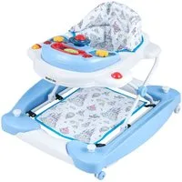 COSTWAY Lauflernwagen, 6 in 1 Baby Lauflernhilfe höhenverstellbar & klappbar