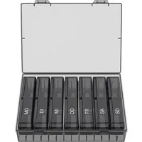 Wellgro Pillendose Große Tablettenbox für 7 Tage