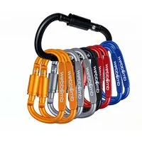 WEBBOMB Karabiner 10 x Bunte Karabinerhaken 6,7/ 8cm Schlüsselanhänger für Camping Sport
