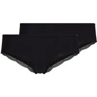 Skiny Panty Classicotton (2er Pack) feminin, bequem, elastisch, mit Spitze, mit Stretch, Baumwollmix