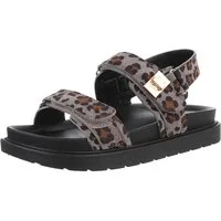 Ital-Design Bequeme Sandalen für den Sommer - Perfekte Alltagsschuhe Riemchensandalette (89322759) Flach Plateausandaletten in Grau