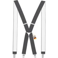 ZUKUNFTSENKEL Hosenträger 4 Robuste Clips, Hosenhalter Elastisch Flexibel (H-Form) X-Form Arbeitshosenträger