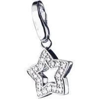 GIORGIO MARTELLO MILANO Charm Stern Stern mit Zirkonia, Silber 925