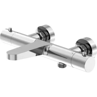 Steinberg Serie 340 Wannen-Thermostat 3403100 Aufputz, 1/2", mit Umsteller, Ausladung 194mm, chrom