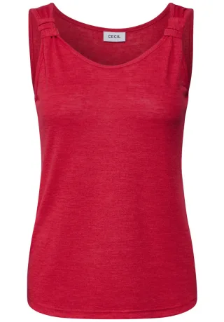 Cecil - Top in Strick-Optik rot - Gr. - L