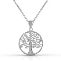 Vivance Kette mit Anhänger 925 Sterling Silber Lebensbaum