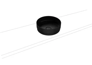 Kaldewei Waschtischschale NUEVA Mod.3191, d:380, schwarz matt 100,Perl-Effekt,oÜL 911206003676