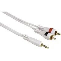 Hama HQ 2m Klinke Cinch AUX Audio Kabel Vergoldet Audio-Kabel, 3,5-mm-Klinke, RCA-Stecker, Keine (200 cm), 3,5mm Klinken-Stecker auf 2x Chinch RCA Klinken-Kabel Audio-Adapter