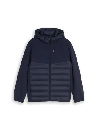 Denim Tom Tailor - Relaxed Fit Hybrid Steppjacke sky captain blue - Gr. - M