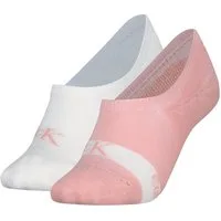 Calvin Klein Jeans Füßlinge CKJ WOMEN HIGH CUT FOOTIE 2P GLOSSY (2 Paar) No-Show-Design, hoch ausgeschnitten