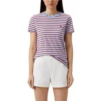 Polo Ralph Lauren T-Shirt T-shirt Streifen Pony Bunt Tee Retro Shirt Top Streifenmuster, Regular Fit, ovaler gerippter Ausschnitt