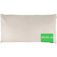 Kisska Kissenbezug LUNA Kissenüberzug Sofakissenbezug Kopfkissenbezug, (1 Stück), Atmungsaktiv, aus Baumwolle 50x30 Beige