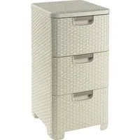 Curver Kommode Schubladenturm STYLE, creme