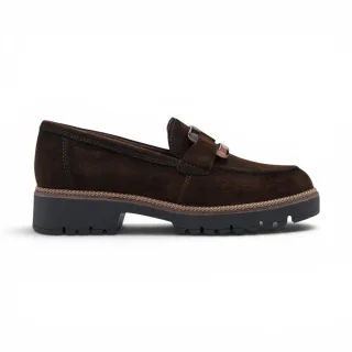 Tamaris Damen braune Wildleder-Loafer Freizeitschuhe – 24722-43