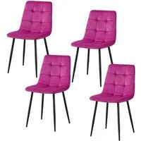 HTI-Living Esszimmerstuhl Stuhl Mesa Velvet 4er-Set (Set, 4 St), Esszimmerstuhl Samt