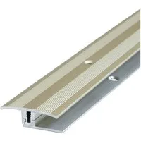 Dalsys Übergangsprofil Profil flach aus Aluminium (90 cm, Champagner, 1-St), Für 8 mm Belagsstärke, aus eloxiertem Aluminium