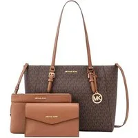 MICHAEL KORS Handtasche Michael Kors Charlotte Large Tote 3in1 Leder Braun Schultertasche
