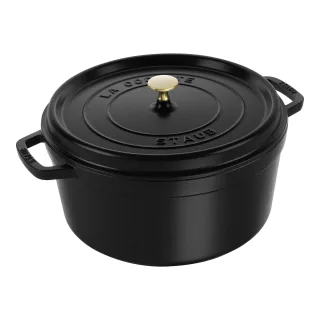 Staub La Cocotte Cocotte 30 cm, rund, Schwarz, Gusseisen
