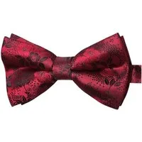 LuxusKollektion Fliege Fliege Herren gebunden verstellbar Paisley Hochzeit Anzug Rot Geblümt