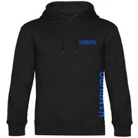 multifanshop Kapuzensweatshirt Hamburg - Brust & Seite - Hoodie