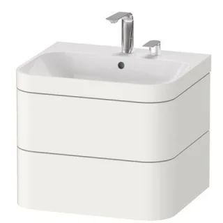 Duravit Happy D.2 Plus c-bonded Set wandhängend Weiß 575x490x480 mm - HP4635E8484 HP4635E8484