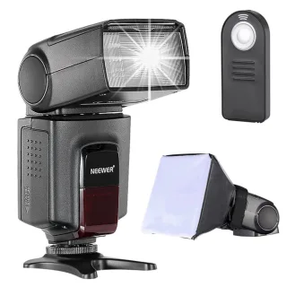 Neewer TT560 Blitzgerät [für Canon Nikon Olympus Pentax Sony] schwarz