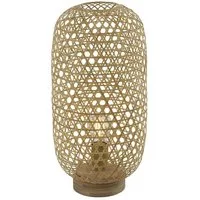 GLOBO LIGHTING Tischleuchte GLOBO Lighting Tischleuchte MIRENA DH 22x46 cm braun Tischlampe