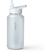 Vinsun Trinkflasche Sportflasche mit Strohhalm 1L - Wasserflasche Tritan auslaufsicher, BPA frei, Bruchsicher, geruchs- & geschmacksneutral, geringes Gewicht